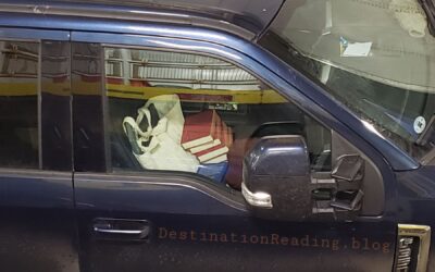 Red Books in a Blue Truck